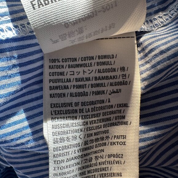 ABERCROMBIE & FITCH blue/white striped blouse - Picture 6 of 6